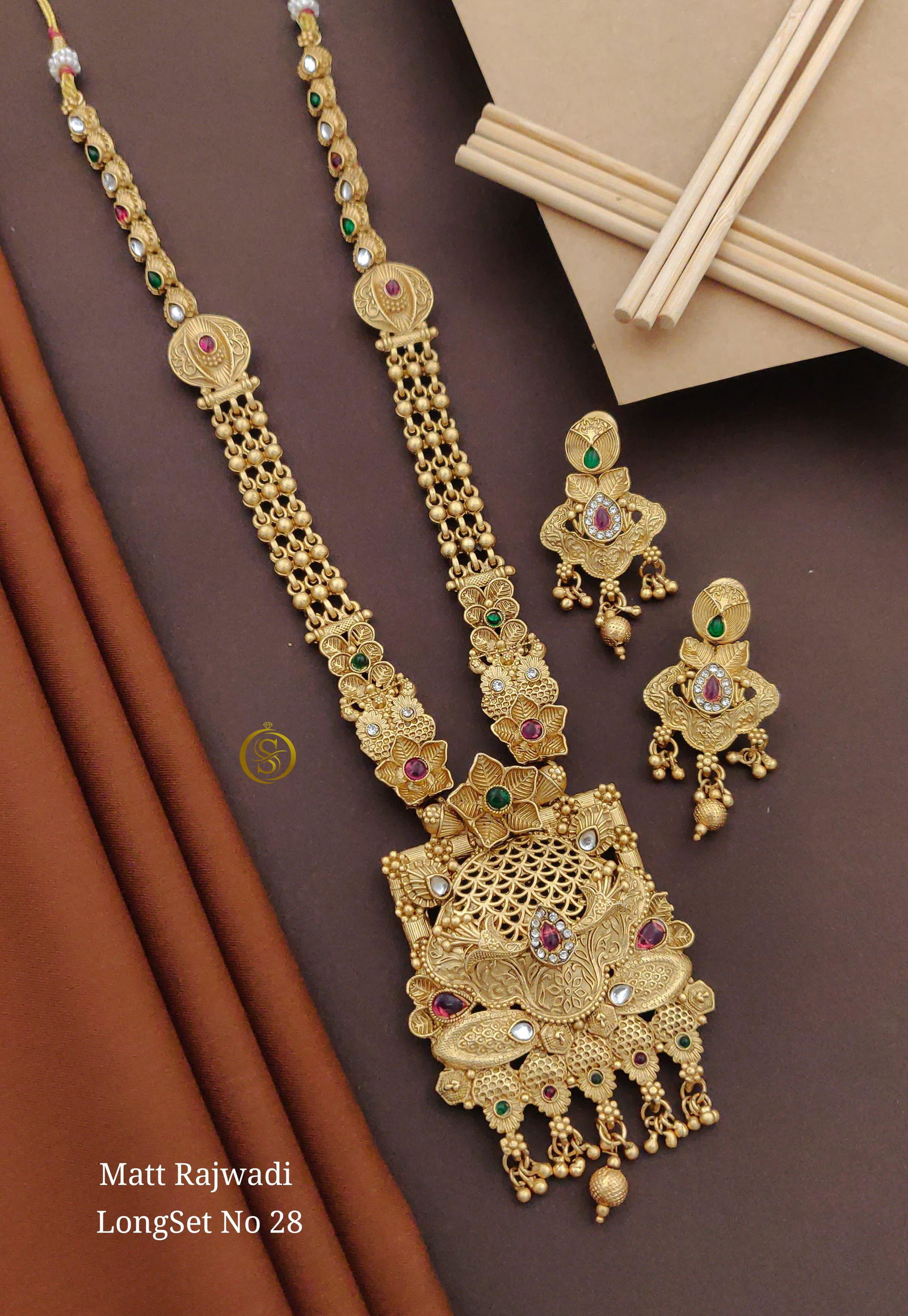 28 MR Matte Bridal Rajwadi Long Set Wholesale Shop In Surat
